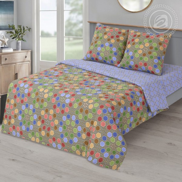 Коломбино / комплект 2 спальный с простыней евро